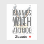 Sticker BUNNY™ BUNNY Avec Attitude (Feuille)