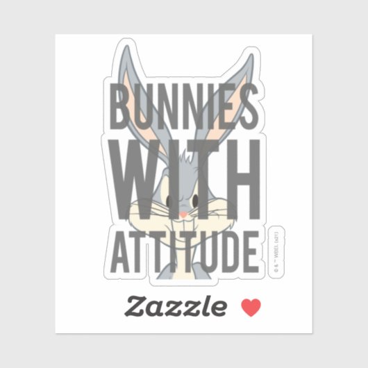 Sticker BUNNY™ BUNNY Avec Attitude (Feuille)