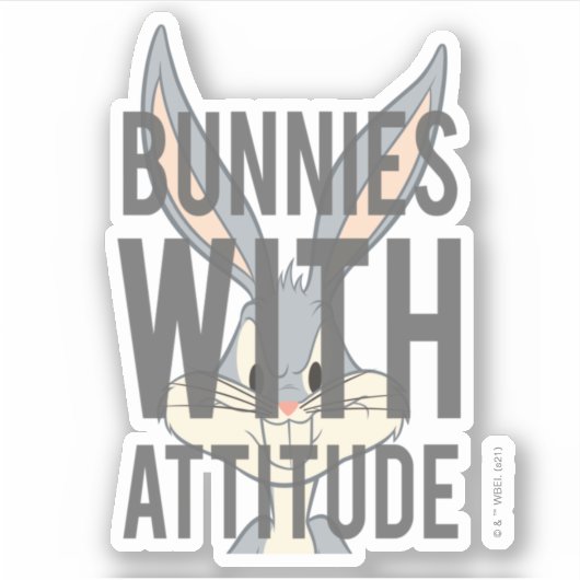Sticker BUNNY™ BUNNY Avec Attitude (Devant)