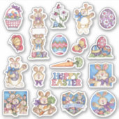 Sticker Bunny de Pâques (Devant)