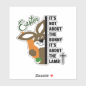 Sticker Bunny de Pâques (Feuille)