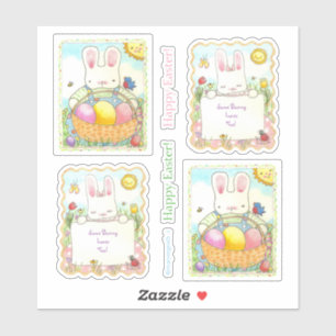 Sticker Bunny de Pâques