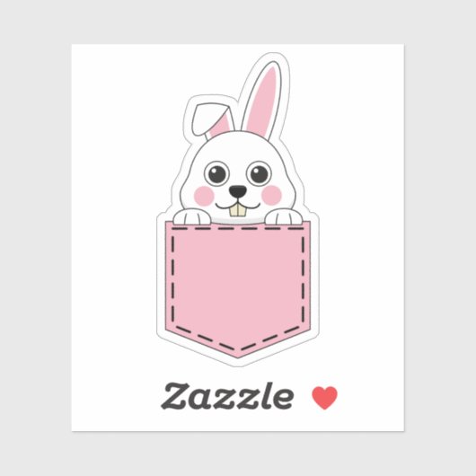 Sticker Bunny de poches (Feuille)