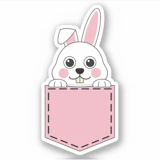 Sticker Bunny de poches (Devant)