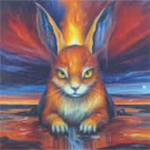 Sticker Bunny en colère (Devant)