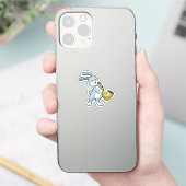 Sticker Bunny en musique avec saxophone (Téléphone)