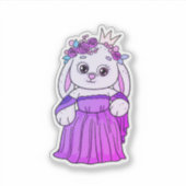 Sticker Bunny Princesse (Devant)