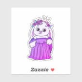 Sticker Bunny Princesse (Feuille)