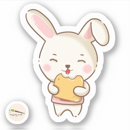 Sticker Bunny's Bakery Collection - Bunny Junior (Devant)