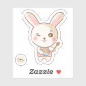 Sticker Bunny's Bakery Collection - Mr Bunny (Feuille)