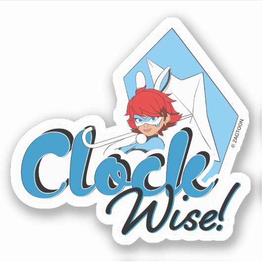 Sticker Bunnyx | Clock Wise ! (Devant)