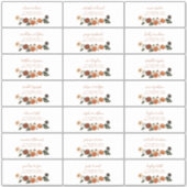 Sticker Burange Floral Wreath Adresse d'invité (Devant)