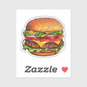 Sticker burger (Feuille)