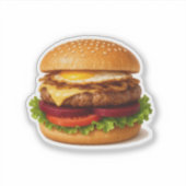 Sticker Burger de betterave australienne (Devant)