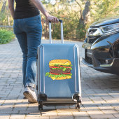 Sticker Burger gourmand américain classique (Valise Insitu)