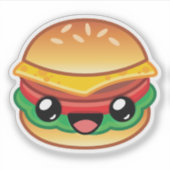 Sticker Burger Happy Jump (Devant)