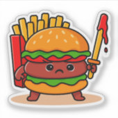 Sticker Burger Knight (Devant)