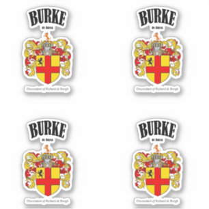 Sticker Burke Crest Traduction et signification irlandaise