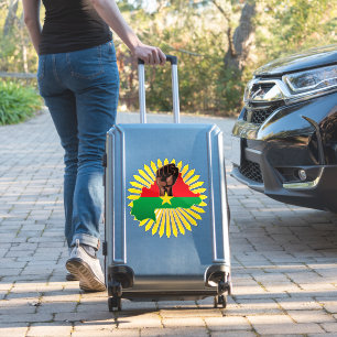 Sticker Burkina Faso Carte, drapeau et première révolution