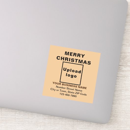 Sticker Business Christmas Light Carré Brown Vinyl (Détail)