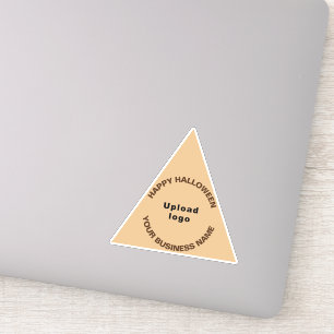 Sticker Business Halloween Light Triangle Brown Vinyl