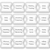 Sticker Business Index Tabs Binder Dividers Functional (Devant)