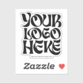 Sticker Business Logo and Text Water-proof Clear (Feuille)