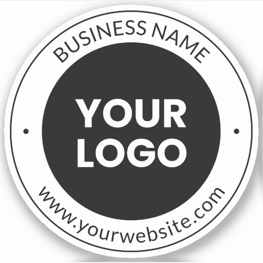 Sticker Business Name & Website ou Slogan, Merci Etc. (Devant)