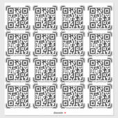 Sticker Business Scan Me QR Code Website Modern Simple (Feuille)