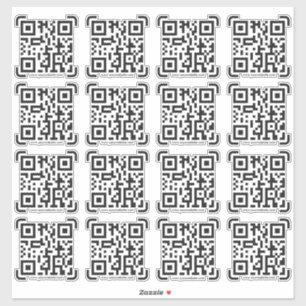 Sticker Business Scan Me QR Code Website Modern Simple