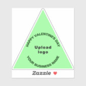 Sticker Business Valentine Light Triangle Vert Vinyl (Feuille)