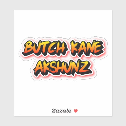 Sticker Butch Kane Akshunz (Feuille)