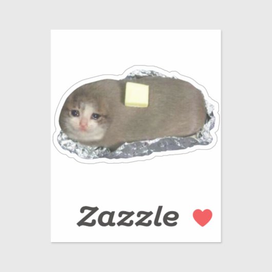 Sticker Butta Chat Mème (Feuille)