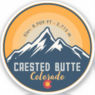 Sticker Butte de Crête Colorado Montagnes Randonnée couche