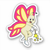 Sticker Butterfly as Wizard with Magic Mur (Devant)