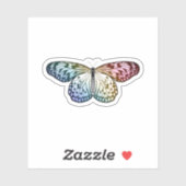 Sticker Butterfly Rainbow (Feuille)