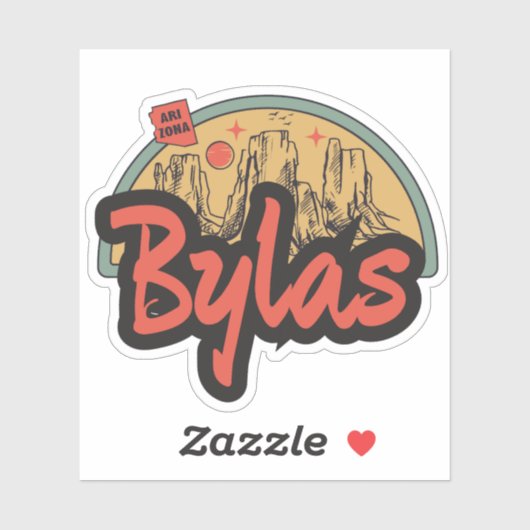 Sticker Bylas, Arizona (Feuille)