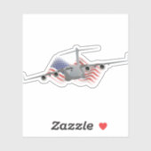 Sticker C-17 Avion de l'US Air Force (Feuille)