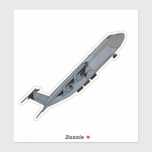 Sticker C-5 Super Galaxy, Avion de fret (Feuille)