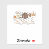 Sticker C’est l’art créatif de Fall Y’all (Feuille)