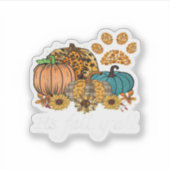 Sticker C’est l’automne Y’all Citrouille Minimal Clean (Devant)