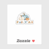 Sticker C’est l’automne Y’all, la saison d’automne, Citrou (Feuille)