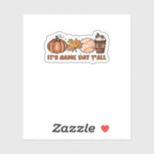 Sticker C’est le Jour du jeu Y’all, le Baseball Automne (Feuille)