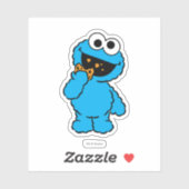 Sticker C est pour Cookie Monster | Ajouter Votre Nom (Feuille)