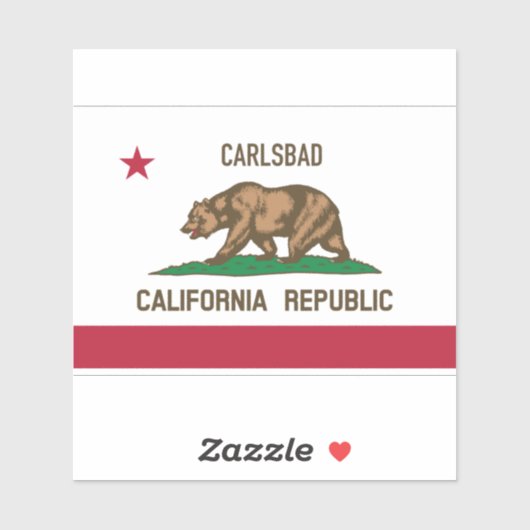 Sticker CA Carlsbad (Feuille)