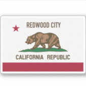 Sticker CA de Redwood City (Devant)