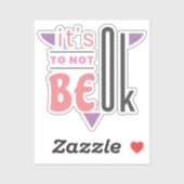 Sticker Ça ne va pas. (Feuille)