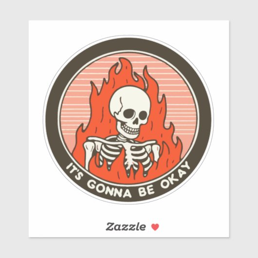 Sticker Ça va aller (Feuille)
