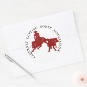 Sticker Cabernet CHA Blanc Rond Bordeaux (Envelop)