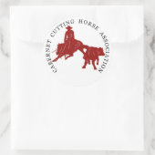 Sticker Cabernet CHA Blanc Rond Bordeaux (Tas)